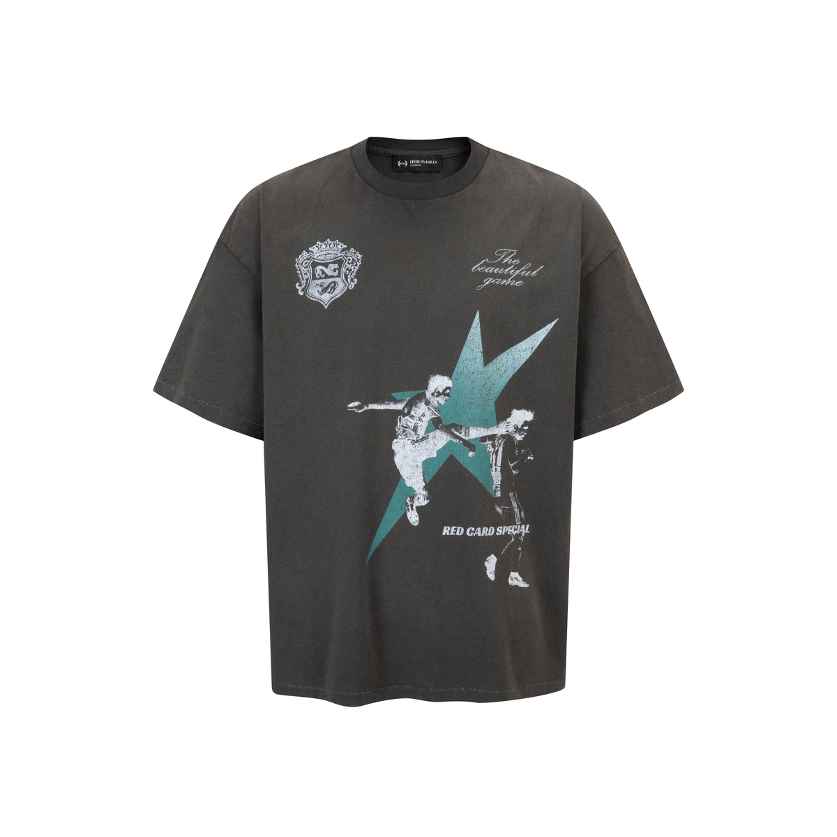 HIH FADED MOTIF TEE / FOOTBALL