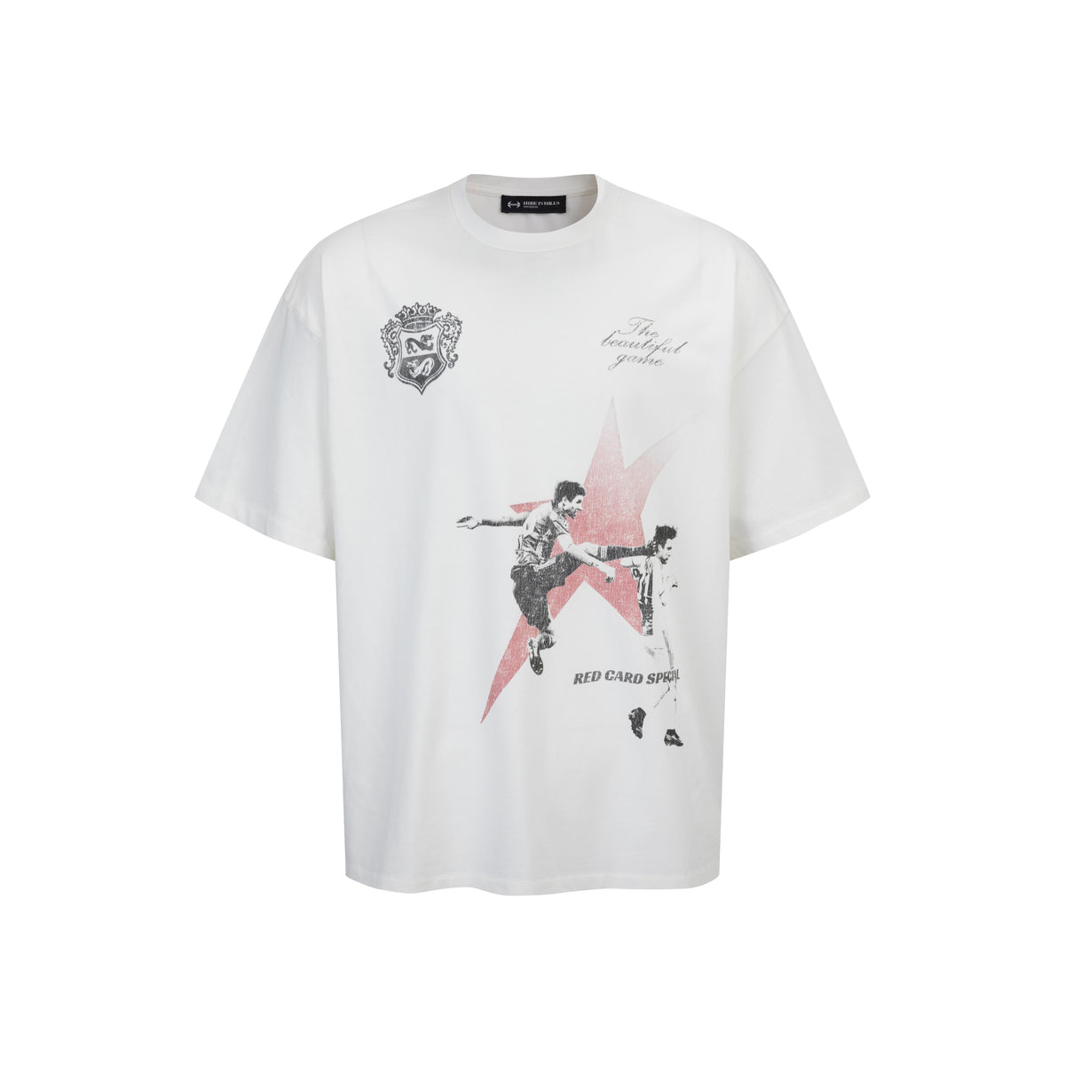 HIH FADED MOTIF TEE / FOOTBALL