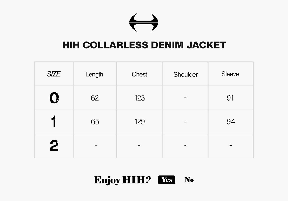 HIH COLLARLESS DENIM JACKET / INDIGO - image 3