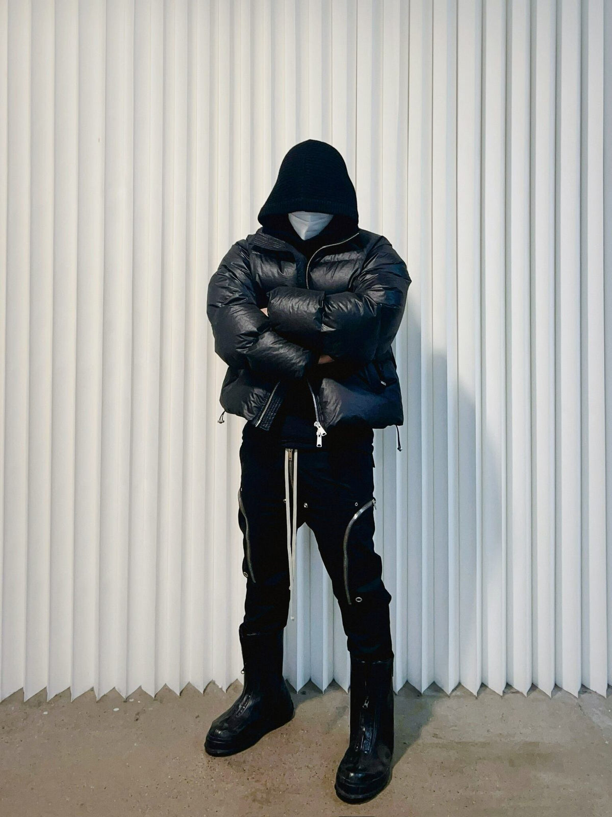 HIH SHEEN NYLON DOWN JACKET / BLACK - image 7