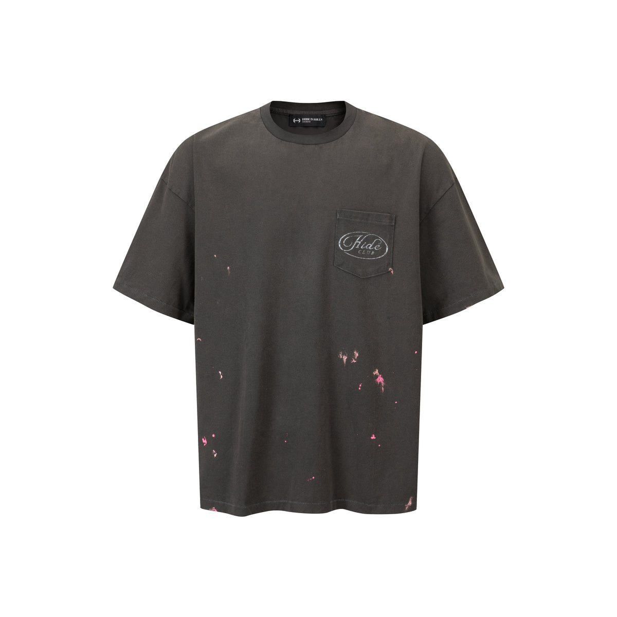 HIH FADED POCKET TEE / PAINT SPLATTER