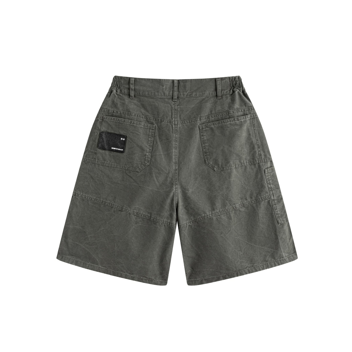 HIH WASHED WORK SHORTS / GREEN - image 2