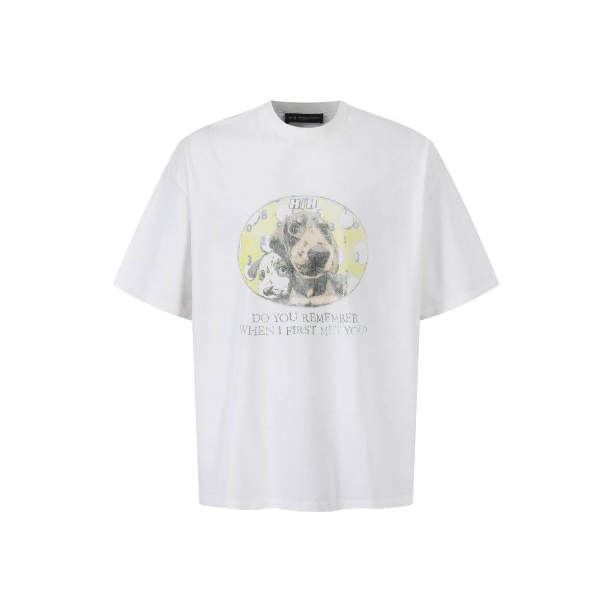 HIH FADED MOTIF TEE / DACHSHUND
