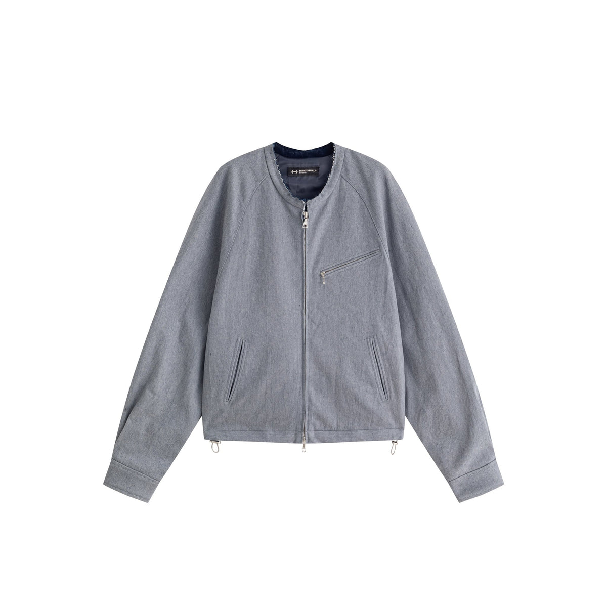 HIH COLLARLESS DENIM JACKET / INDIGO - image 1