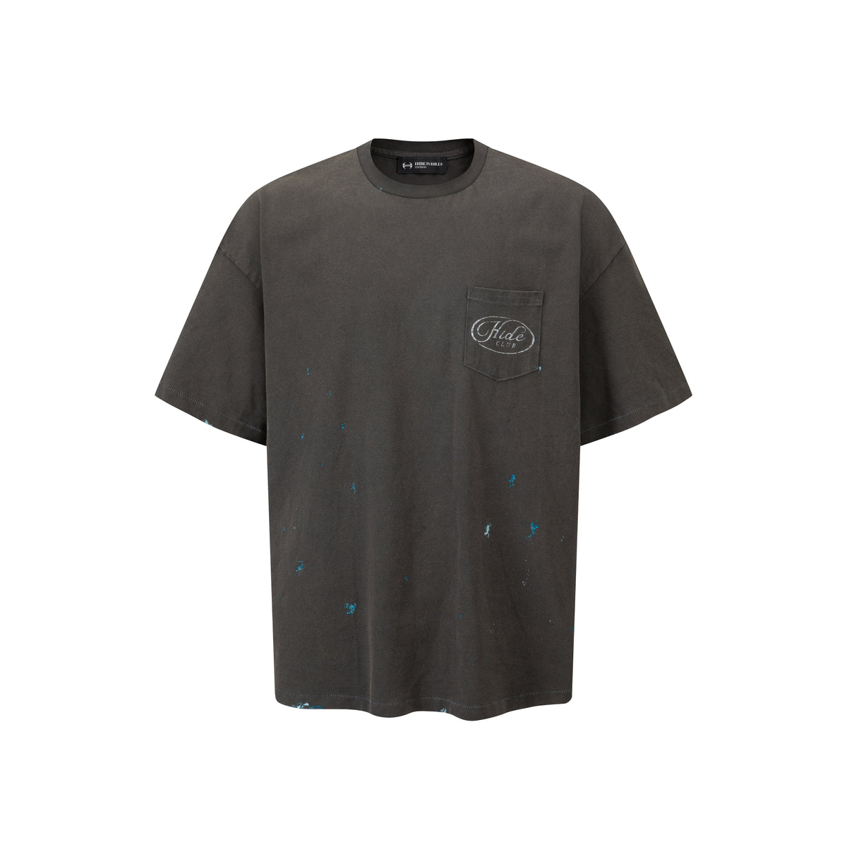 HIH FADED POCKET TEE / PAINT SPLATTER