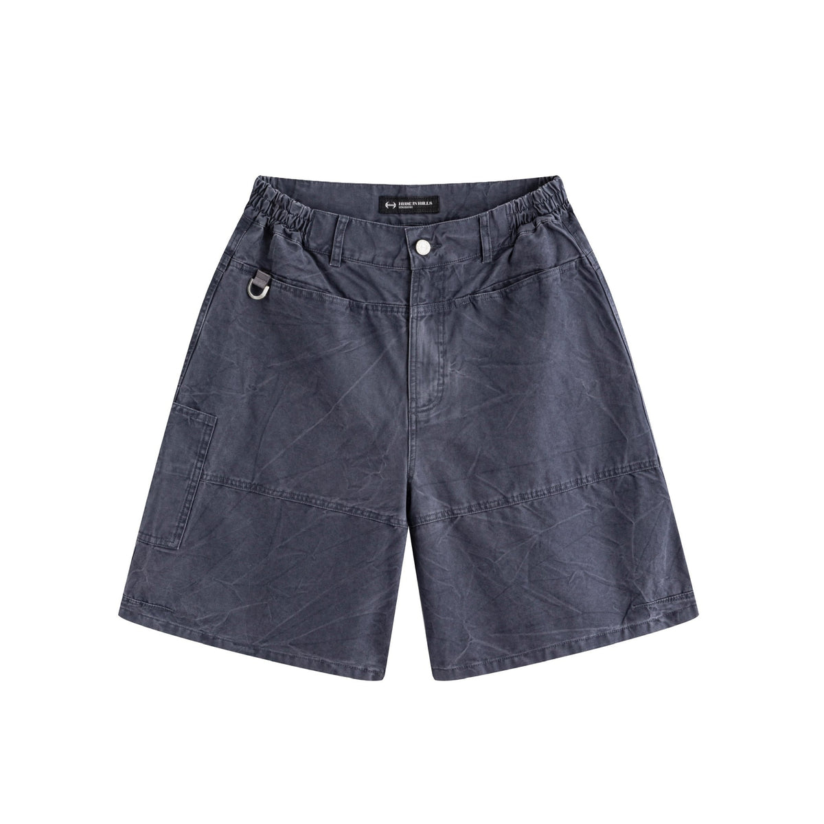 HIH WASHED WORK SHORTS / BLUE - image 1