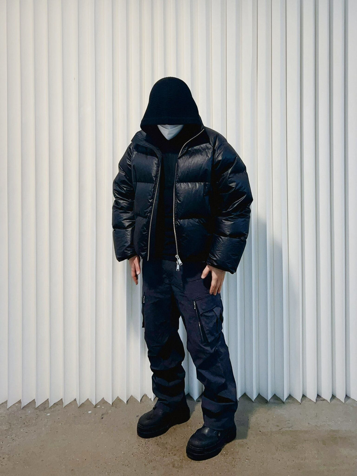 HIH SHEEN NYLON DOWN JACKET / BLACK - image 8