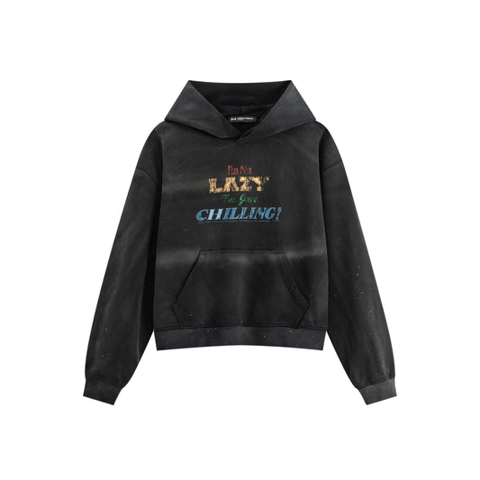 HIH LAZY HOODIE / BLACK - image 1
