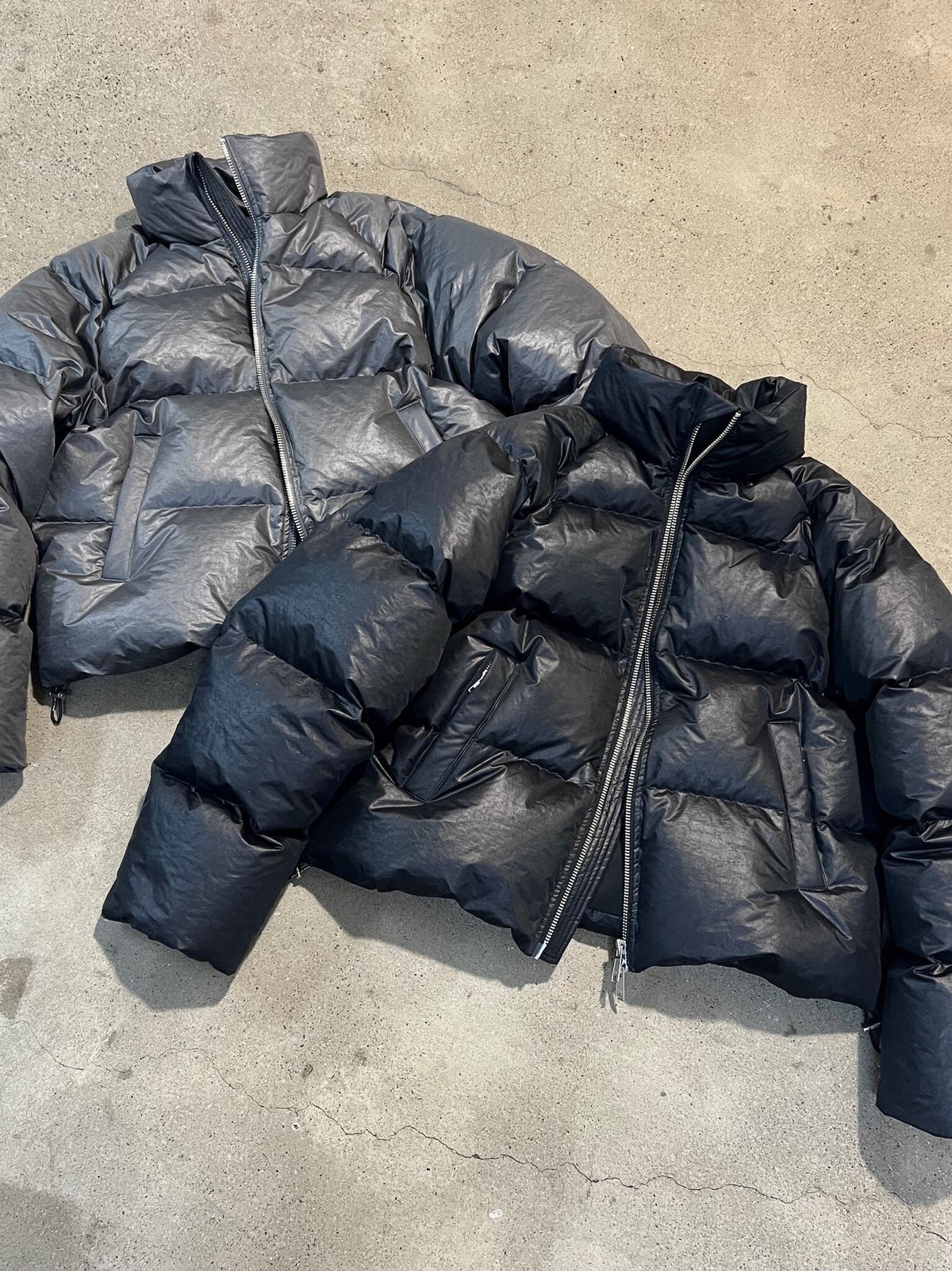 HIH SHEEN NYLON DOWN JACKET / BLACK - image 9